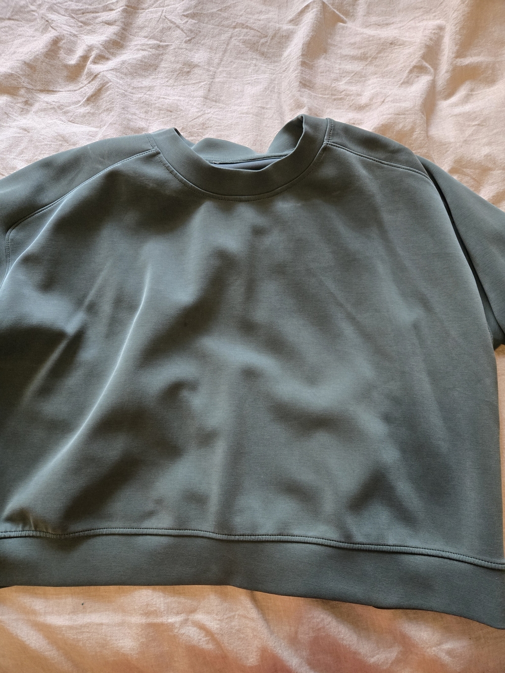 Minimal Olive Green Crewneck Sweatshirt